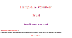 Desktop Screenshot of hampshiretrust.ewebnet.co.uk